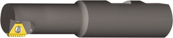 Indexable Thread Mill: 1.181" Cut Dia, 2.05" Max Hole Depth, Internal & External, Solid Carbide