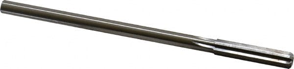 Made in USA 433-0.3281 Chucking Reamer: 21/64" Dia, 6" OAL, 1-1/2" Flute Length, Straight Shank, High Speed Steel Image