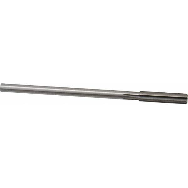 Made in USA 433-0.3438 Chucking Reamer: 11/32" Dia, 6" OAL, 1-1/2" Flute Length, Straight Shank, High Speed Steel Image