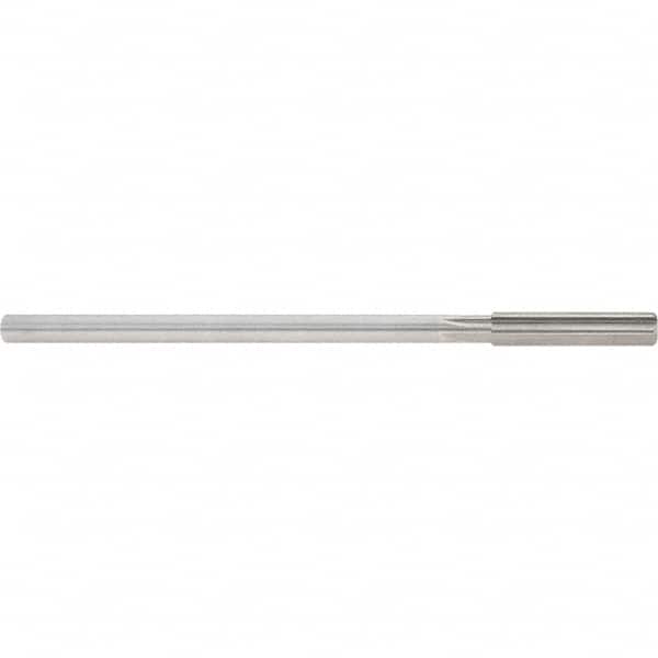 Straight Flute 6 Flutes 0.381 Size High-Speed Steel Bright Finish Morse Cutting Tools 29598 Decimal Size Chucking Reamer