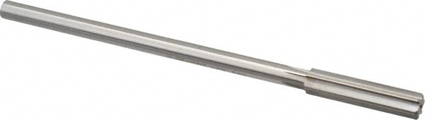 Made in USA 433-0.4062 Chucking Reamer: 13/32" Dia, 7" OAL, 1-3/4" Flute Length, Straight Shank, High Speed Steel Image