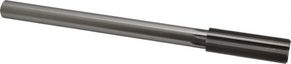 Made in USA 433-0.8125 Chucking Reamer: 13/16" Dia, 9-1/2" OAL, 2-1/2" Flute Length, Straight Shank, High Speed Steel Image