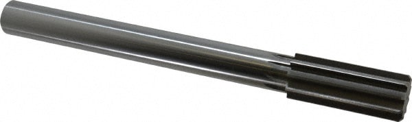 Made in USA 433-1.2500 Chucking Reamer: 1-1/4" Dia, 11-1/2" OAL, 3" Flute Length, Straight Shank, High Speed Steel Image