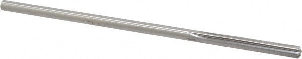 Made in USA 433-0.2210 Chucking Reamer: 0.221" Dia, 6" OAL, 1-1/2" Flute Length, Straight Shank, High Speed Steel Image