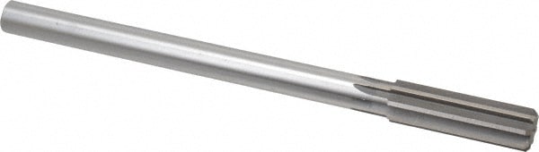 Made in USA 433-0.6890 Chucking Reamer: 0.689" Dia, 9" OAL, 2-1/4" Flute Length, Straight Shank, High Speed Steel Image