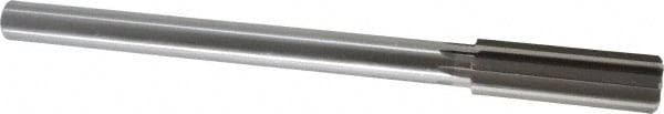 Made in USA 433-0.8071 Chucking Reamer: 0.8071" Dia, 9-1/2" OAL, 2-1/2" Flute Length, Straight Shank, High Speed Steel Image