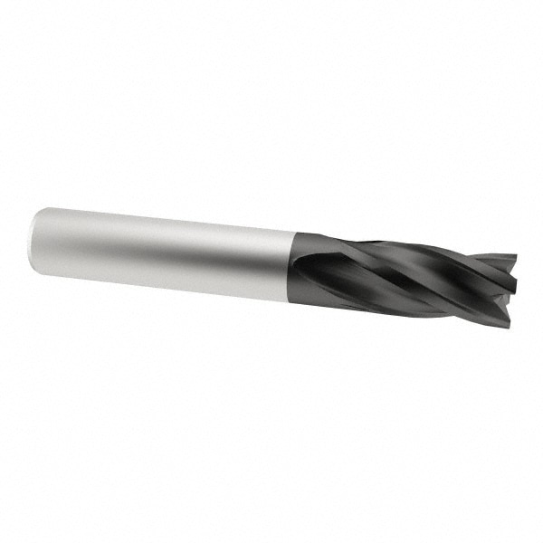 M.A. Ford. 11650000A Square End Mill: 1/2 Dia, 1 LOC, 1/2 Shank Dia, 3 OAL, 3 Flutes, Solid Carbide Image