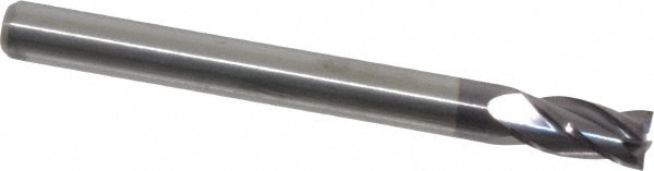 M.A. Ford. 16318750A Square End Mill: 3/16 Dia, 3/8 LOC, 3/16 Shank Dia, 2 OAL, 4 Flutes, Solid Carbide Image