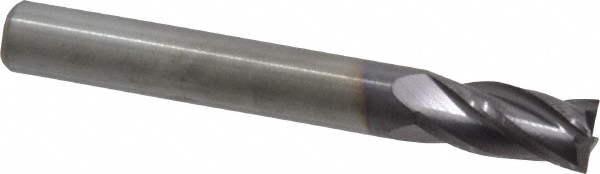 M.A. Ford. 16325000A Square End Mill: 1/4 Dia, 1/2 LOC, 1/4 Shank Dia, 2 OAL, 4 Flutes, Solid Carbide Image