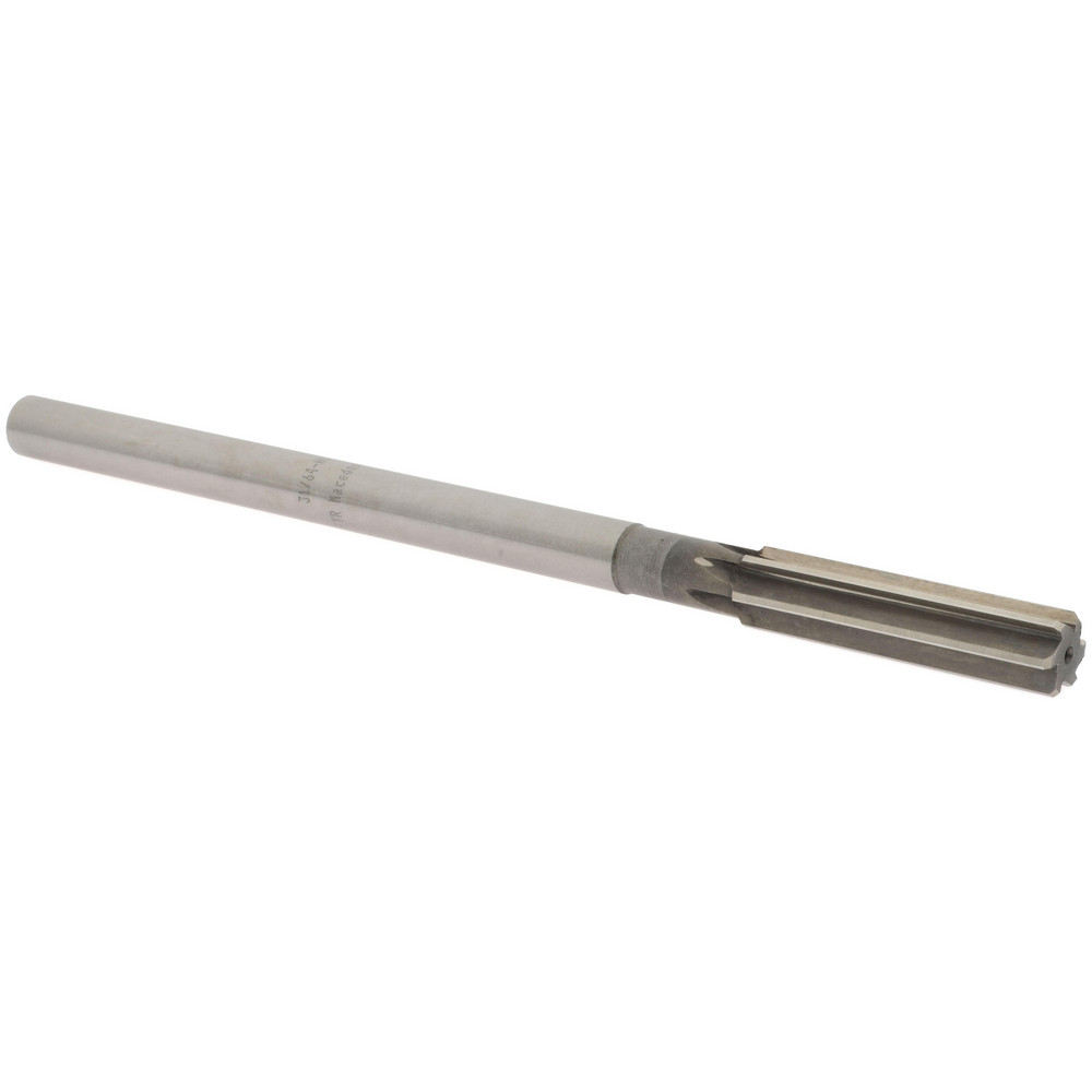 Value Collection 144429603164000 Chucking Reamer: 31/64" Dia, 8" OAL, 2" Flute Length, Straight Shank, High Speed Steel Image