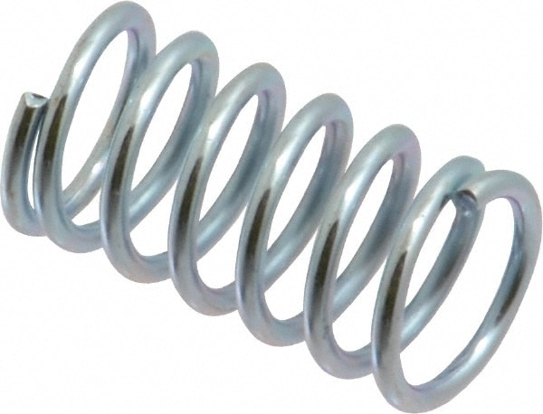 Utility Compression Spring: 0.554" OD, 1" Free Length