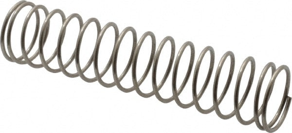 Utility Compression Spring: 0.688" OD, 3" Free Length