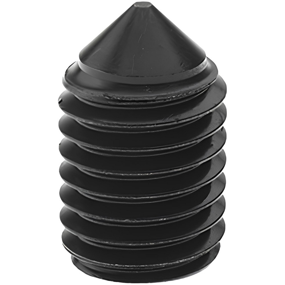 Set Screw: 5/8-11 x 1", Cone Point, Alloy Steel, Grade 8