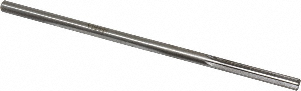 Value Collection 144429600200000 Chucking Reamer: 0.238" Dia, 6" OAL, 1-1/2" Flute Length, Straight Shank, High Speed Steel Image