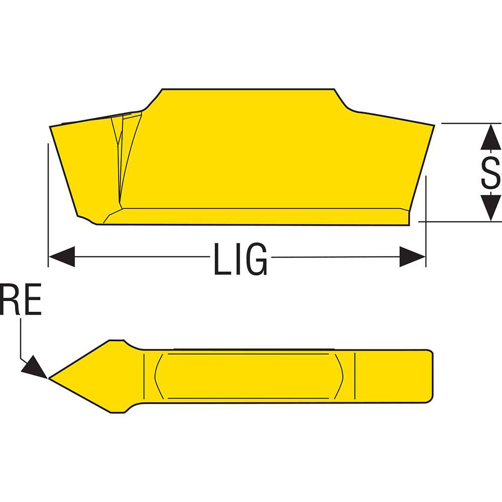 Seco Threading Insert LCGN1603A60 CP500, Carbide MSC Direct