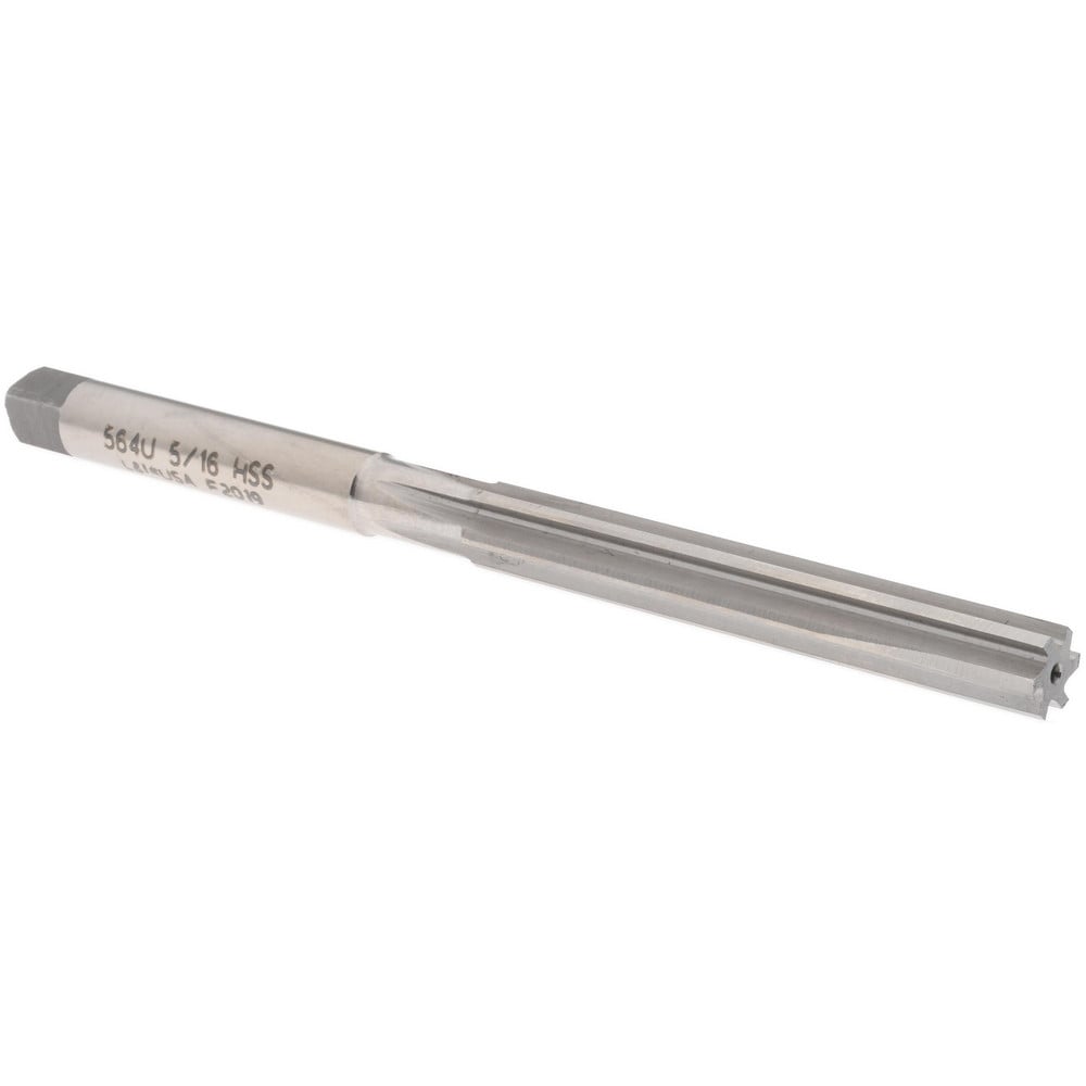 Hand Reamer: 5/16" Dia, 2-1/4" Flute Length, 4-1/2" OAL