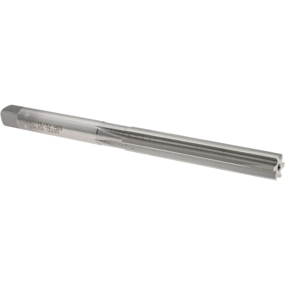 Hand Reamer: 13/32" Dia, 2-5/8" Flute Length, 5-1/4" OAL
