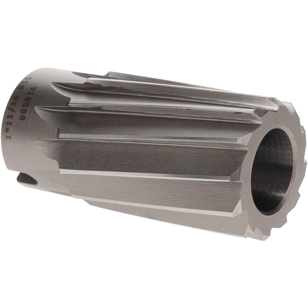 Spiral Shell Reamer: 1-11/16" Dia, 3-1/2" OAL