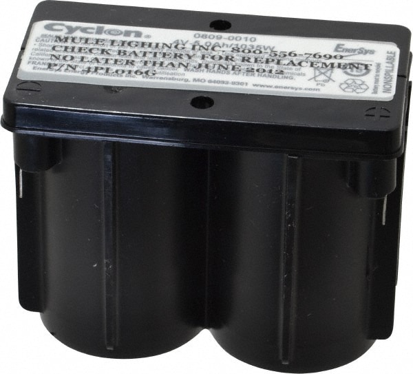Rechargeable Lead Battery: 4V, Quick-Disconnect Terminal