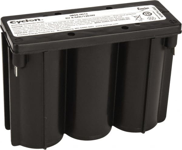 Mule 6PL026J Rechargeable Lead Battery: 6V, Quick-Disconnect Terminal 