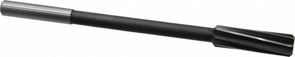 Value Collection 14442960193200S Chucking Reamer: 19/32" Dia, 8" OAL, 2" Flute Length, Straight Shank, High Speed Steel Image