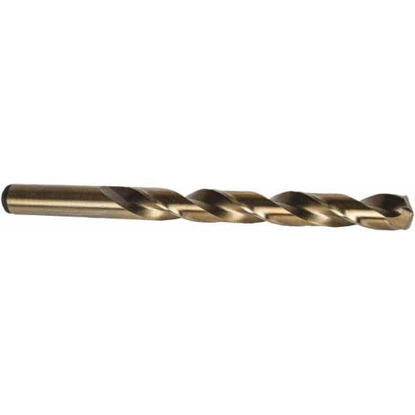 135 Degree Notch Point Cleveland 2075 Cobalt Steel Jobbers Length Drill Bit Pack of 10 1/8 Gold Oxide Finish Round Shank