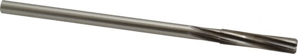 Made in USA 435-0.3125 Chucking Reamer: 5/16" Dia, 6" OAL, 1-1/2" Flute Length, Straight Shank, High Speed Steel Image