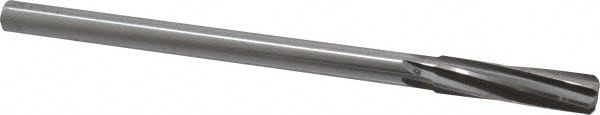 Made in USA 435-0.5000 Chucking Reamer: 1/2" Dia, 8" OAL, 2" Flute Length, Straight Shank, High Speed Steel Image