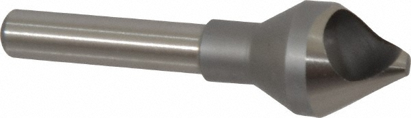 M.A. Ford® Countersink: 9/16" Head Dia, 60 deg Included Angle, 0 Flute, High-Speed Steel, Right Hand Cut - 1/4" Shank Dia, 2" OAL, Bright/Uncoated