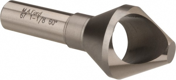 M.A. Ford. 67112501 1-1/8" Head Diam, 1/2" Shank Diam, 0 Flute 60° High Speed Steel Countersink Image