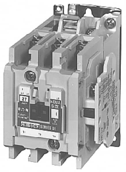 Eaton Cutler-Hammer CN15DN3AB 3 Pole, 110 VAC at 50 Hz, 120 VAC at 60 Hz and 600 Volt, 27 Continuous Amp, 1 hp, Open NEMA Combination Starter 