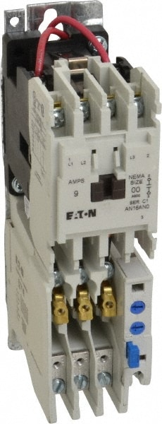 Eaton Cutler-Hammer AN16AN0AC 110 Coil VAC at 50 Hz, 120 Coil VAC at 60 Hz, 9 Amp, Nonreversible Open Enclosure NEMA Motor Starter 