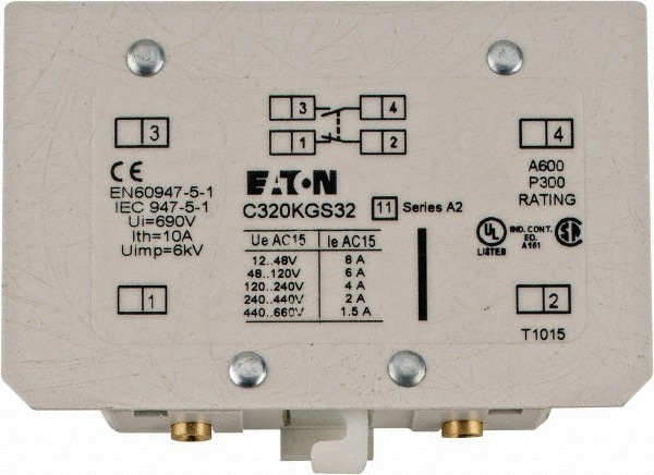 Eaton Cutler-Hammer C320KGS32 Starter Auxiliary Contact Image