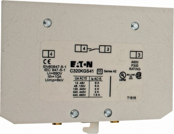 Eaton Cutler-Hammer C320KGS41 Starter Auxiliary Contact 