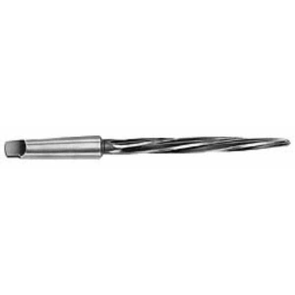 Uncoated Morse Taper Shank Bright 1/2 inch Union Butterfield 4579 High-Speed Steel Construction Reamer Right Hand Spiral Flute 