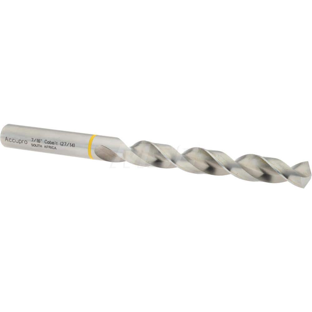 Accupro 1AQ1111-AC Jobber Length Drill Bit: 0.4375" Dia, 130 °, Vanadium High Speed Steel 