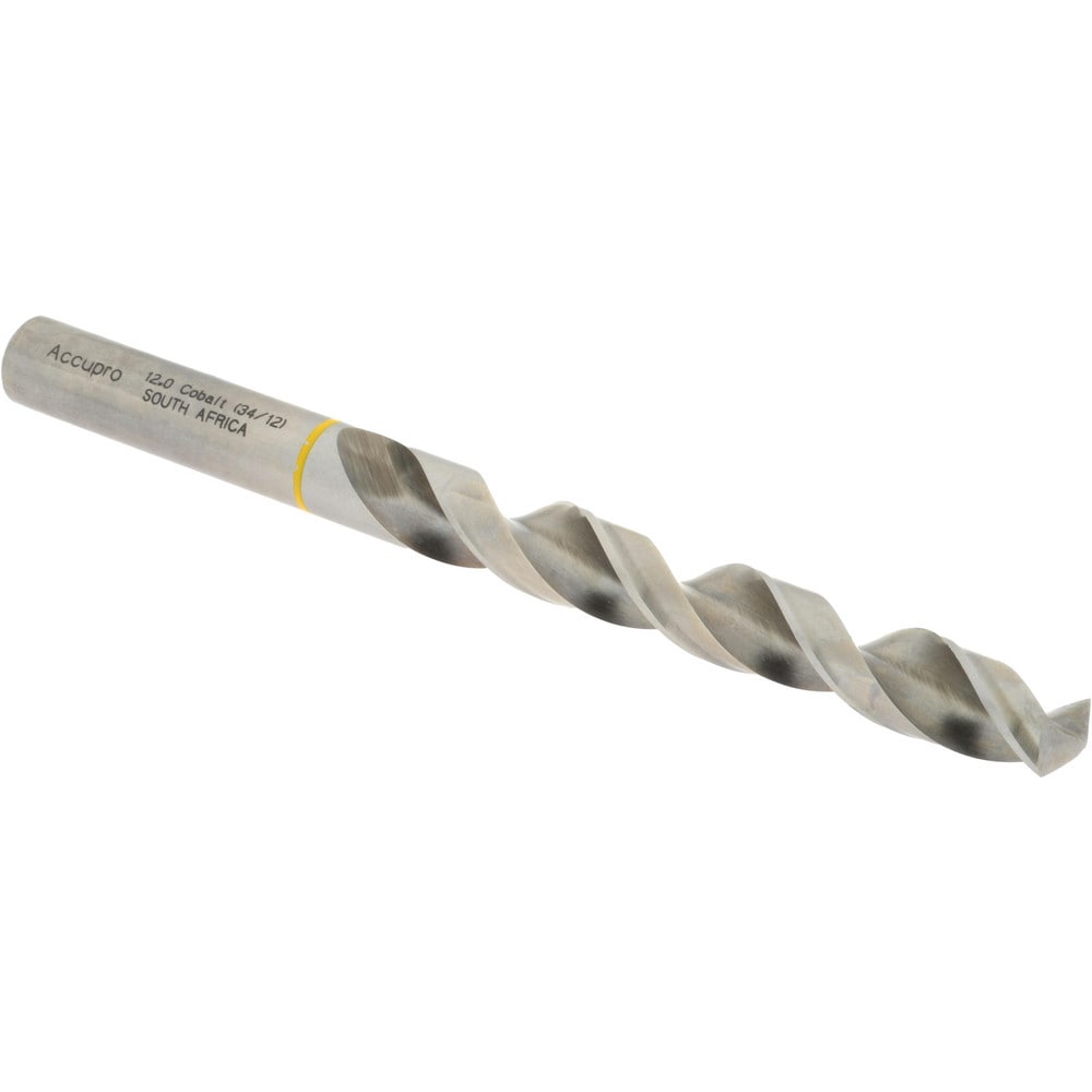 Accupro 1AQ1200-AC Jobber Length Drill Bit: 0.4724" Dia, 130 °, Vanadium High Speed Steel 