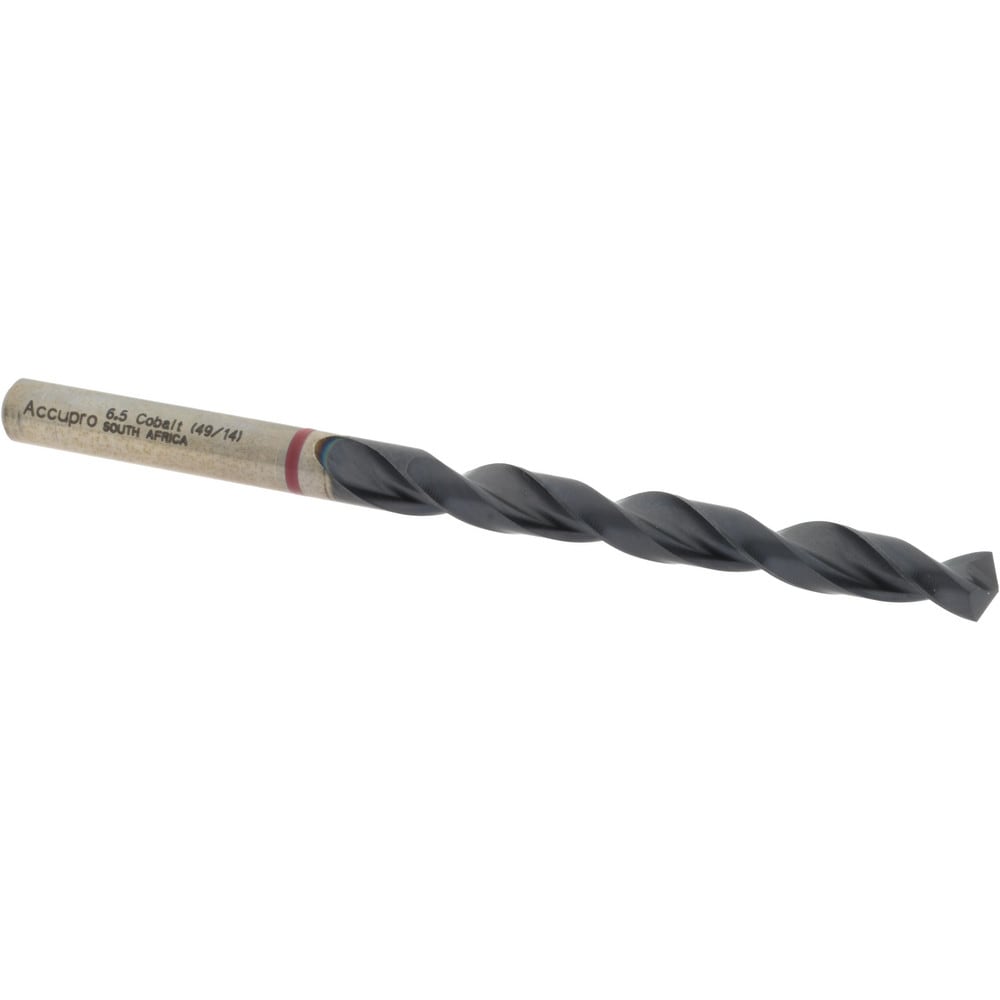 Accupro 1R50650-AC Jobber Length Drill Bit: 0.2559" Dia, 135 °, Cobalt 