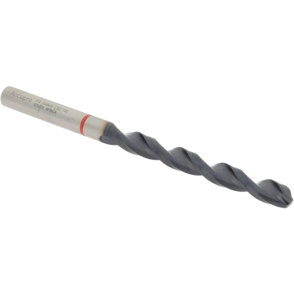 Accupro 1R50700-AC Jobber Length Drill Bit: 0.2756" Dia, 135 °, Cobalt 