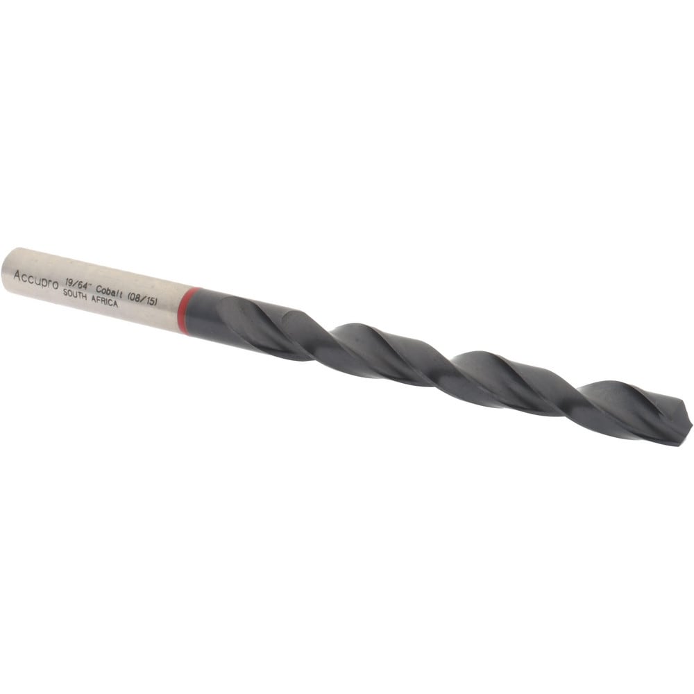 Accupro 1R50754-AC Jobber Length Drill Bit: 0.2969" Dia, 135 °, Cobalt 