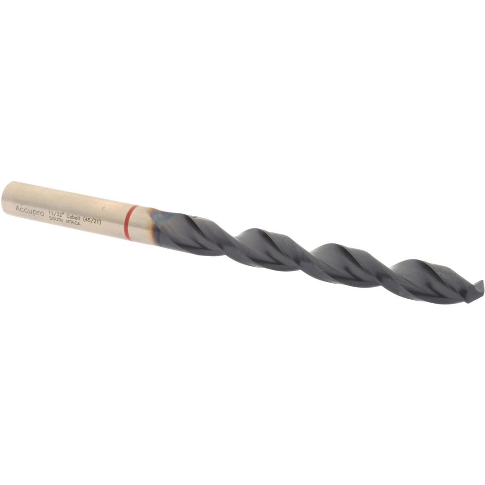 Accupro 1R50873-AC Jobber Length Drill Bit: 0.3438" Dia, 135 °, Cobalt 