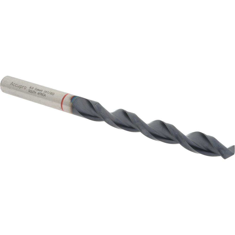 Accupro 1R50900-AC Jobber Length Drill Bit: 0.3543" Dia, 135 °, Cobalt 