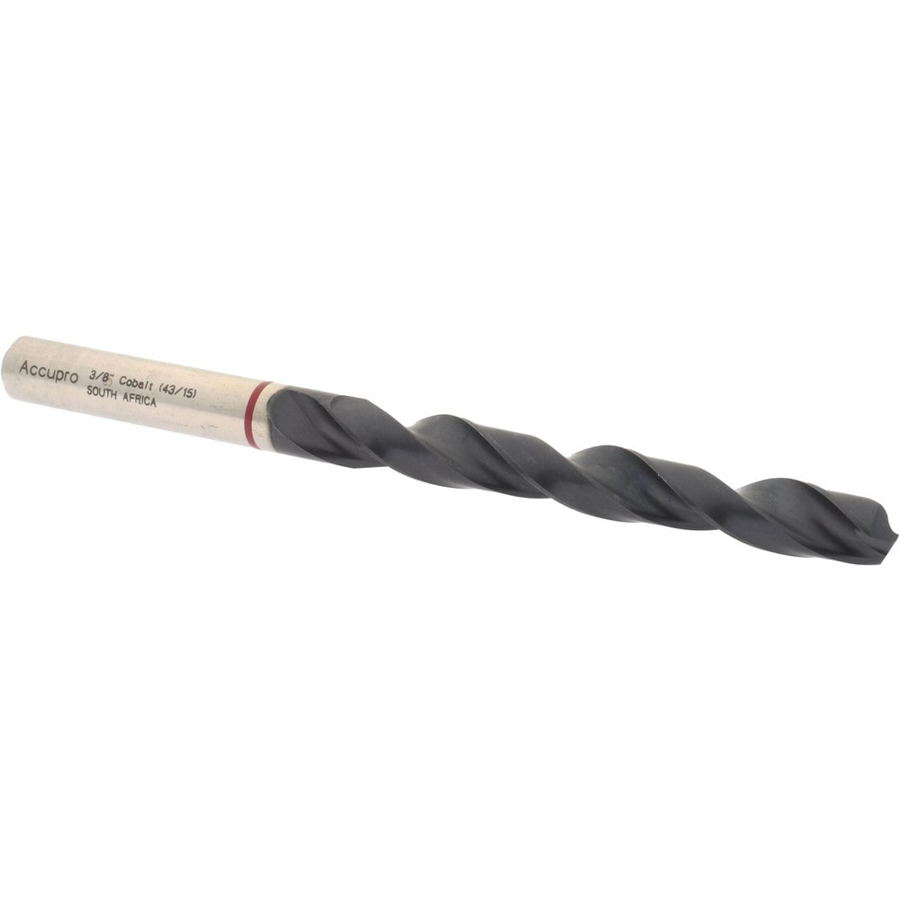 Accupro 1R50953-AC Jobber Length Drill Bit: 0.375" Dia, 135 °, Cobalt 