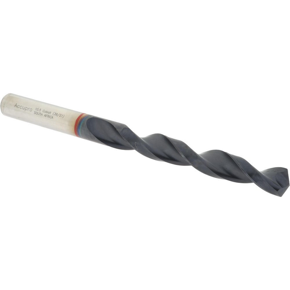 Accupro 1R51050-AC Jobber Length Drill Bit: 0.4134" Dia, 135 °, Cobalt 