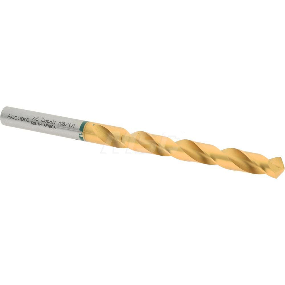 Accupro 1G70750-AC Jobber Length Drill Bit: 0.2953" Dia, 135 °, Cobalt 