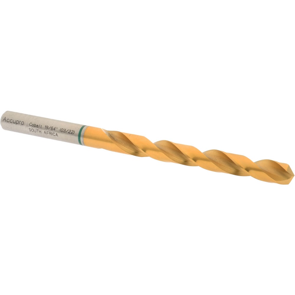 Accupro 1G70754-AC Jobber Length Drill Bit: 0.2969" Dia, 135 °, Cobalt 