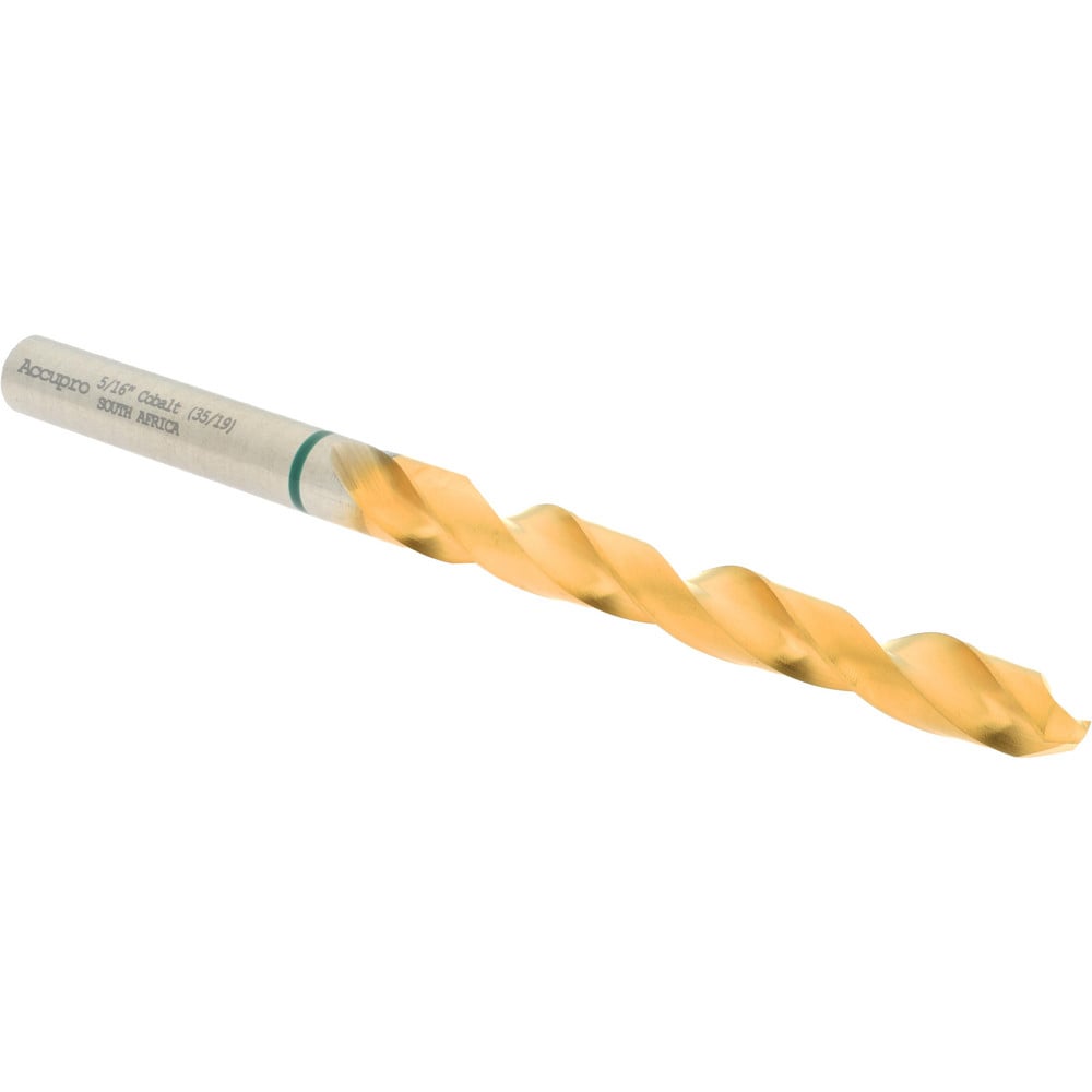 Accupro 1G70794-AC Jobber Length Drill Bit: 0.3125" Dia, 135 °, Cobalt 