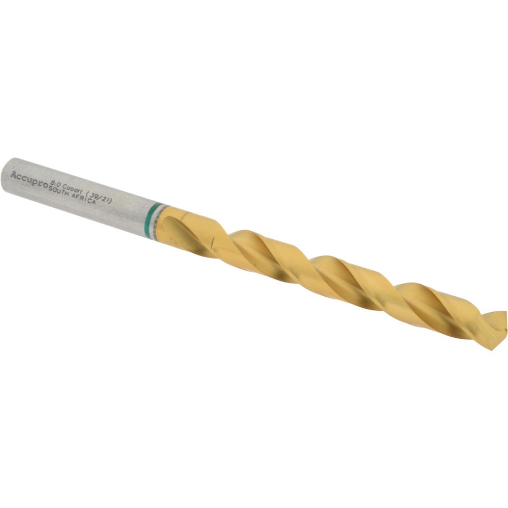 Accupro 1G70800-AC Jobber Length Drill Bit: 0.315" Dia, 135 °, Cobalt 