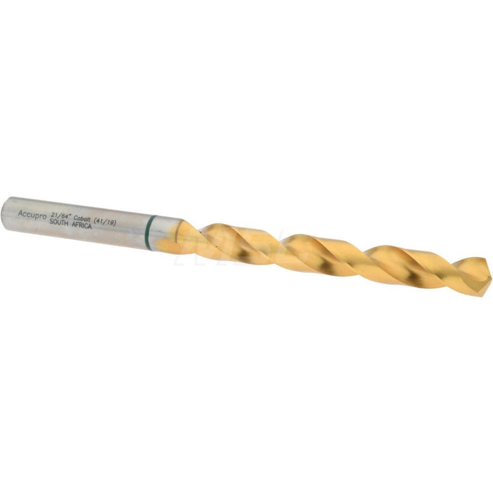 Accupro 1G70833-AC Jobber Length Drill Bit: 0.3281" Dia, 135 °, Cobalt 