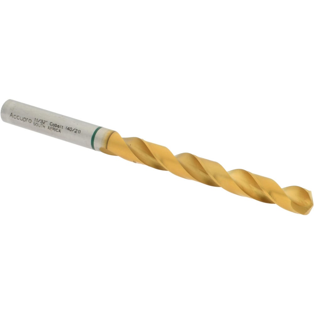 Accupro 1G70873-AC Jobber Length Drill Bit: 0.3438" Dia, 135 °, Cobalt 